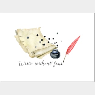 Write without fear Posters and Art